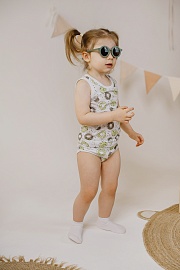 Комплект для девочек (трусы и майка). Кулирка (100% хлопок)