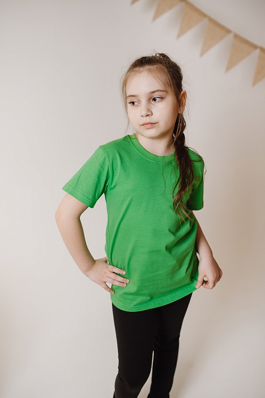 Футболка. Кулирка (100% хлопок), Арт. ФКг_Зеленый