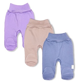 Ползунки короткие (пояс). Интерлок в рубчик Пенье (100% хлопок)