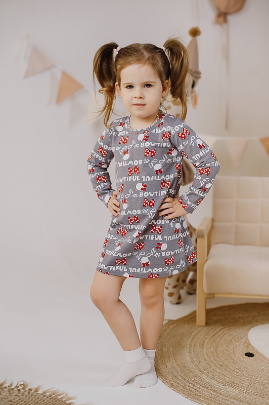 Платье (длинные рукава). Кулирка (95% хлопок, 5% лайкра), Арт. Пл30Кл