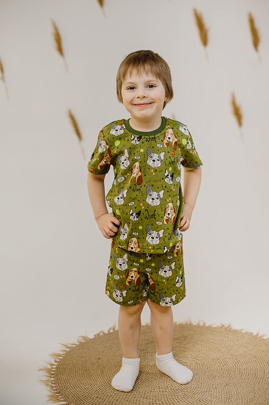 Комплект (футболка и шорты). Кулирка (100% хлопок), Арт. ФШКр