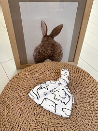 Шапочка с узелком. Интерлок Пенье (100% хлопок)