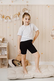 Бриджи для девочек (короткие). Кулирка (95% хлопок,5% лайкра)