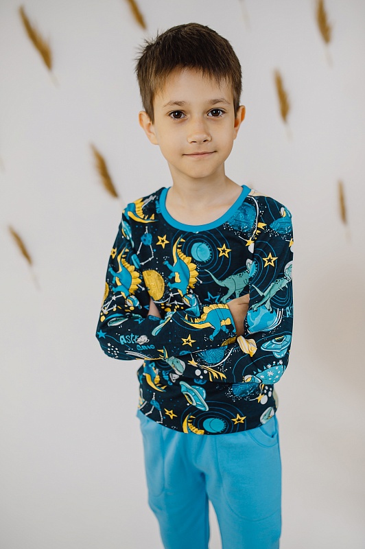 Джемпер для мальчиков. Кулирка (100% хлопок), Арт. ДМКн