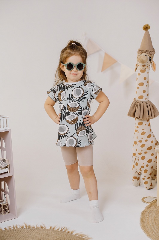 Бриджи для девочек. Кулирка Пенье (95% хлопок, 5% лайкра), Арт. БКЛП