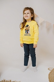 Леггинсы для девочек. Рибана с начёсом (95% хлопок, 5% лайкра)