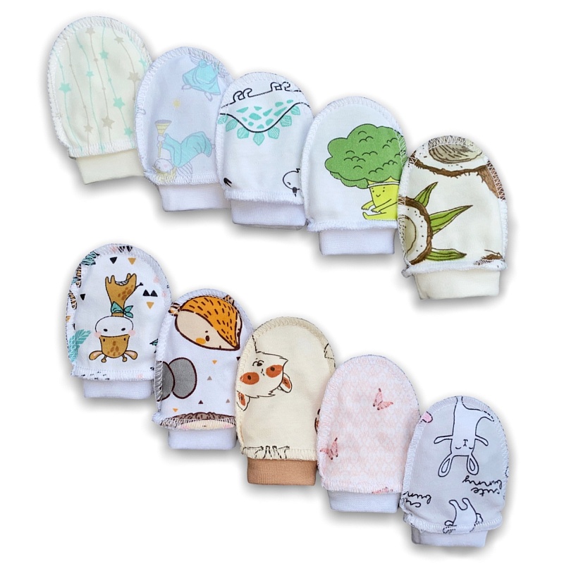 Варежки-антицарапки. Футер (100% хлопок), Арт. ВЦФ