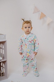 Комбинезон (кнопки). Интерлок Пенье (100% хлопок)