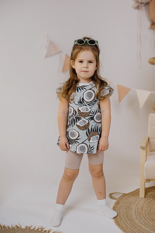 Футболка удлиненная (микрооверлок, кнопки). Кулирка (100% хлопок), Арт. ТуККр