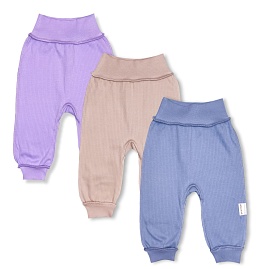 Ползунки короткие (пояс, манжеты). Интерлок в рубчик Пенье (100% хлопок)