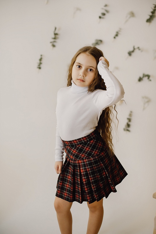 Водолазка. Кашкорсе белый (95% хлопок, 5% лайкра), Арт. ВКгб