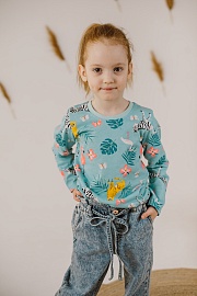 Джемпер для девочек. Кулирка (100% хлопок)