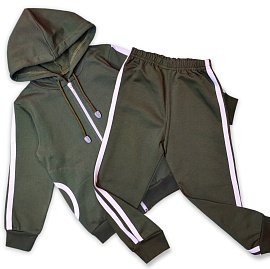 Костюм (джемпер на молнии и брюки). Футер с начёсом (100% хлопок)