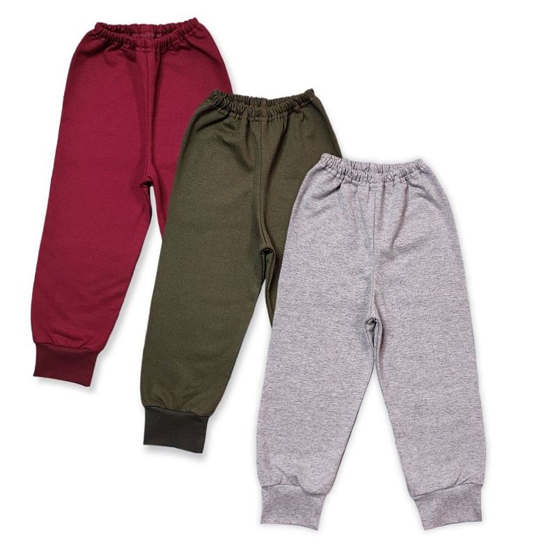 Брюки. Футер с начёсом (100% хлопок), Арт. БФг_Бордовый