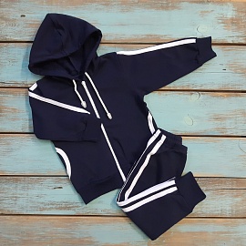 Костюм (джемпер на молнии и брюки). Футер с начёсом (100% хлопок)