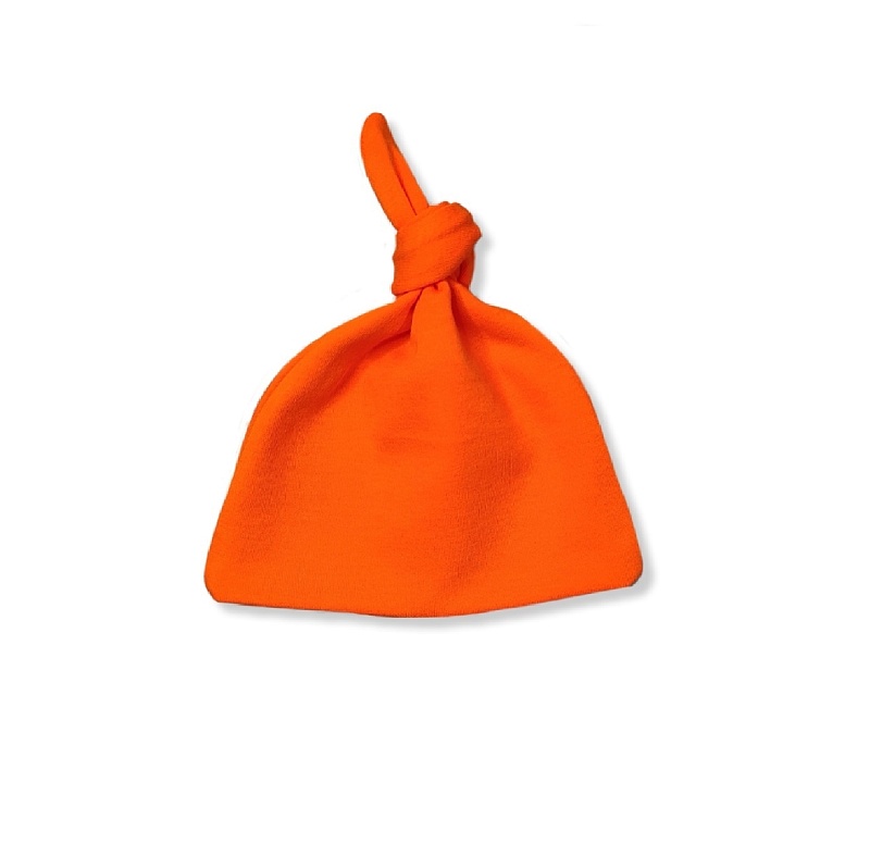 Шапочка с узелком. Интерлок Пенье (100% хлопок), Арт. Ш2ИП_Оранжевый